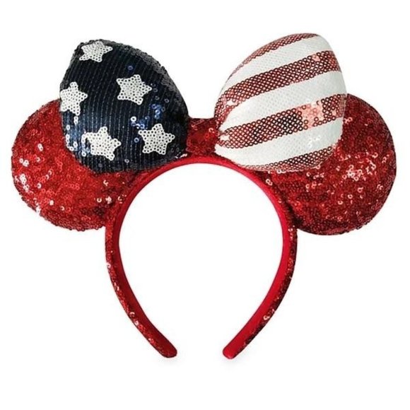 Disney Accessories - Disney Parks Minnie Mouse Patriotic Americana Ears Headband